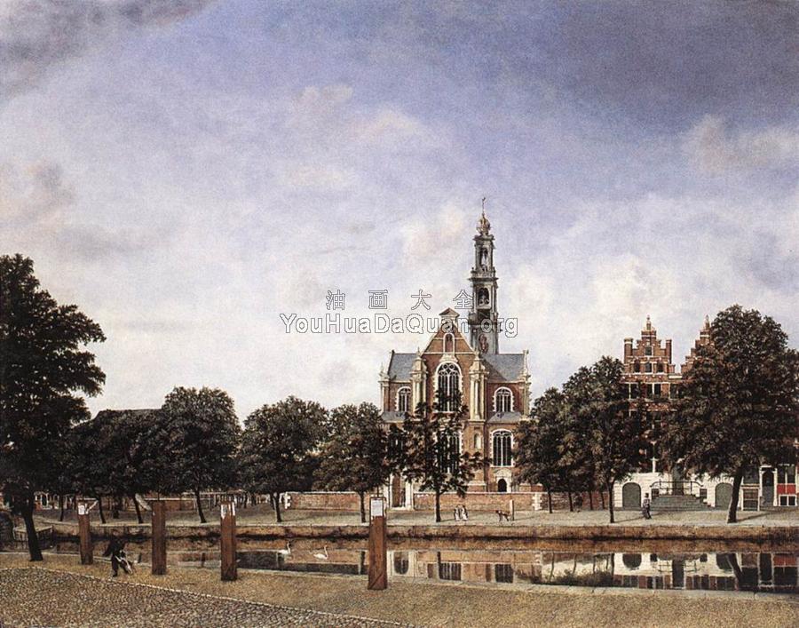 View of the Westerkerk, Amsterdam - 让·范·德·海登
